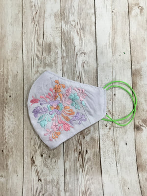 Hand Embroidered Adult Face Masks