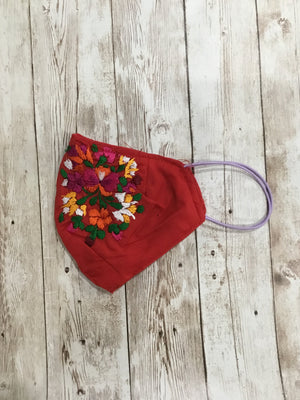 Hand Embroidered Adult Face Masks