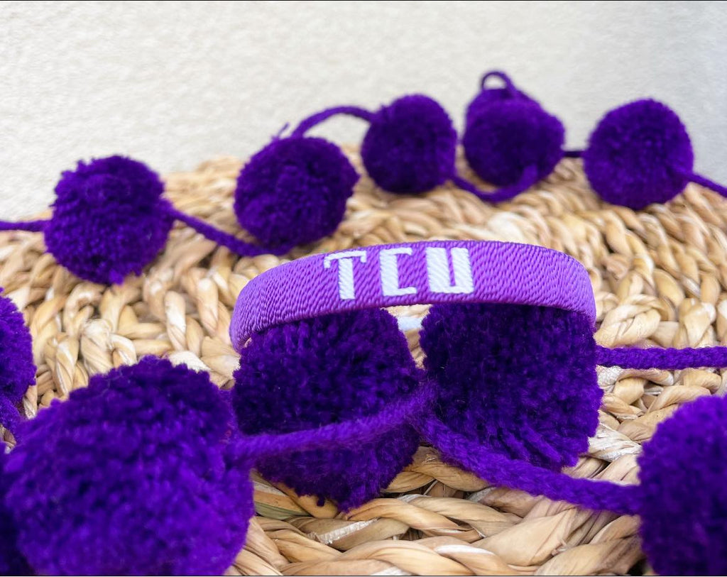 Embroidered TCU Bracelet