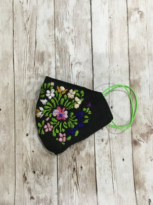 Hand Embroidered Adult Face Masks