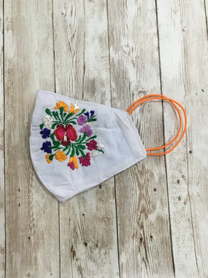 Hand Embroidered Adult Face Masks