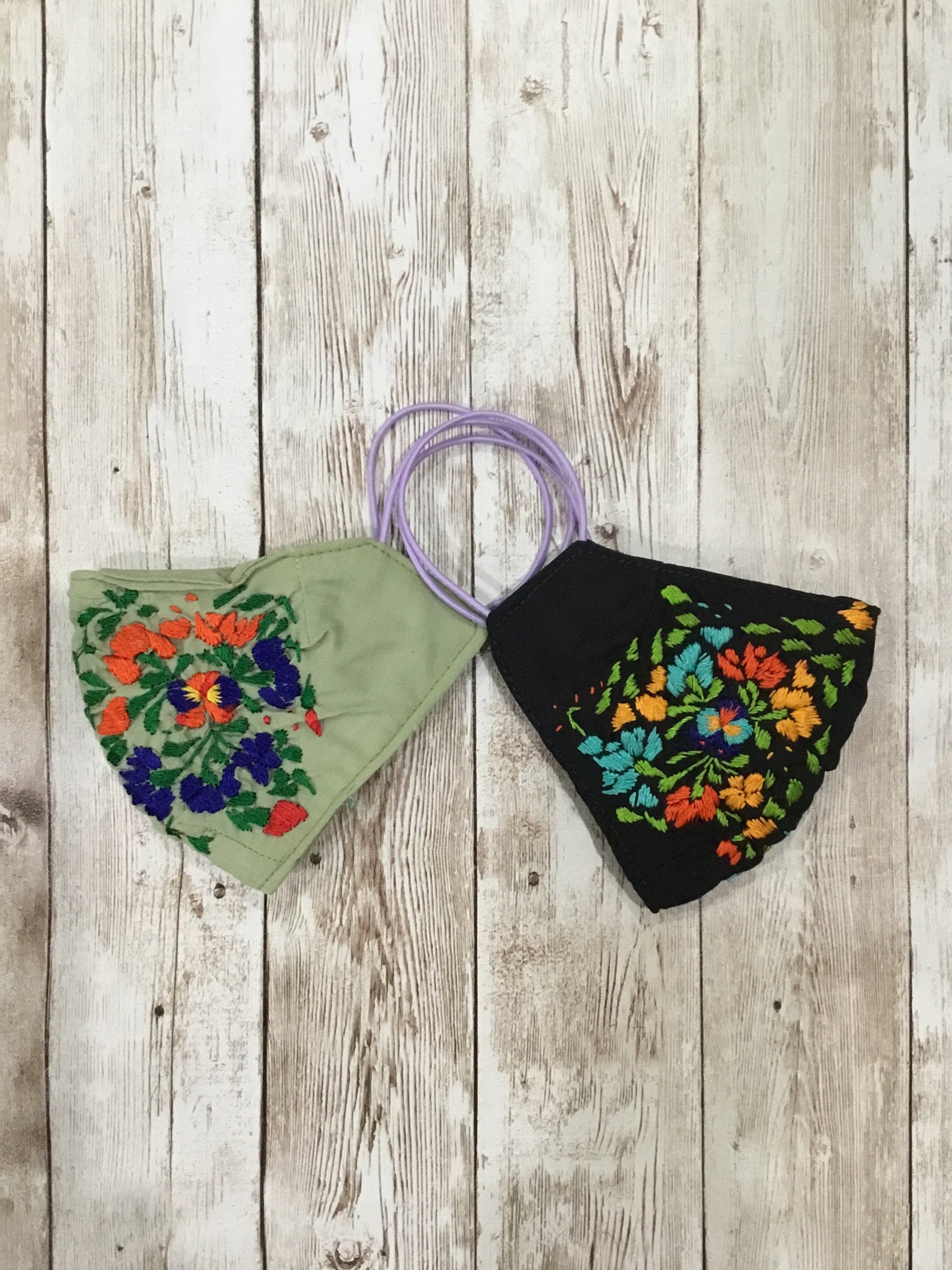 Hand Embroidered Children Face Masks