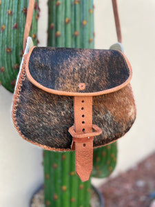 Dark Cowhide 10" Crossbody