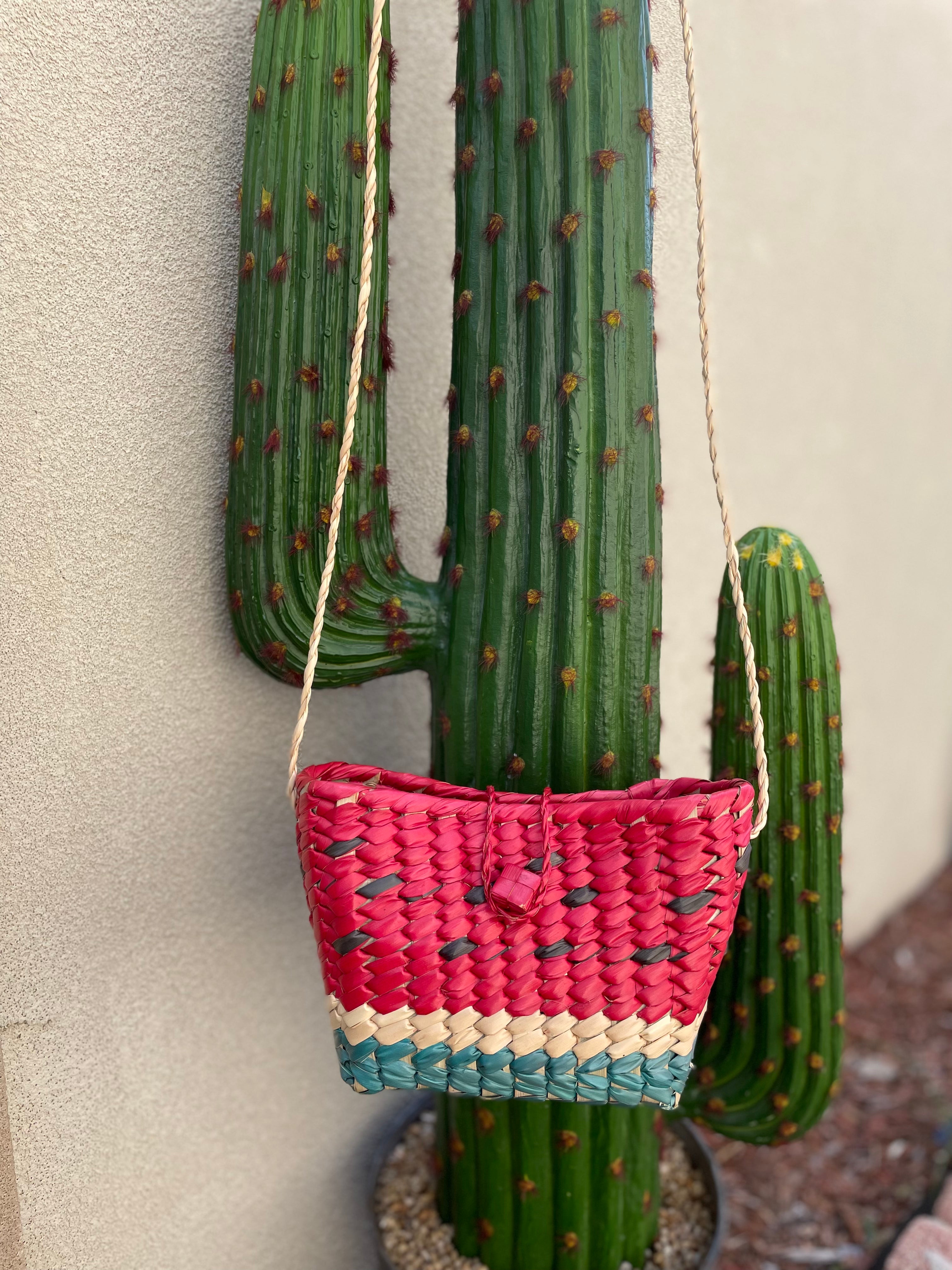 Woven Fruit Crossbody