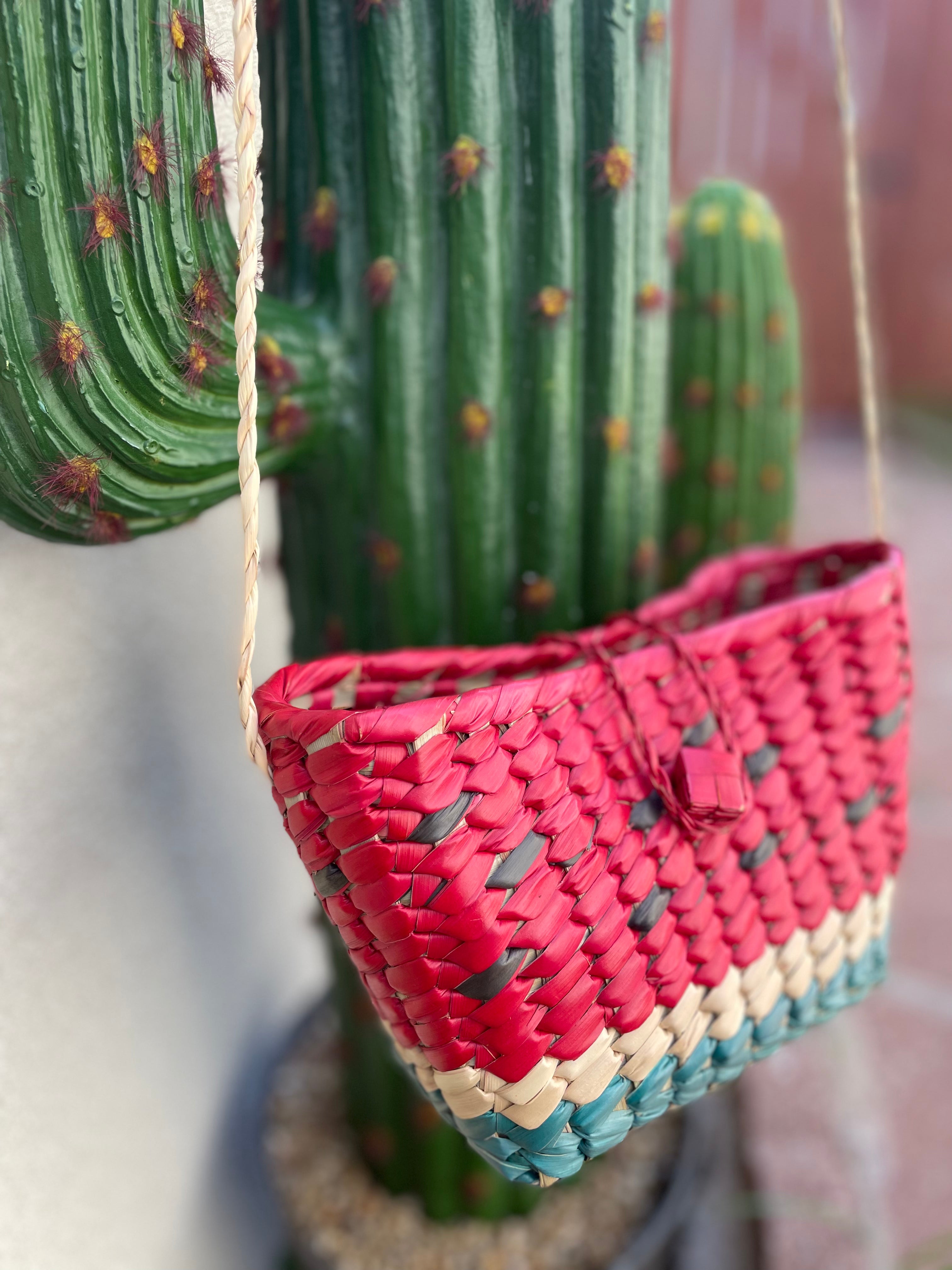 Woven Fruit Crossbody