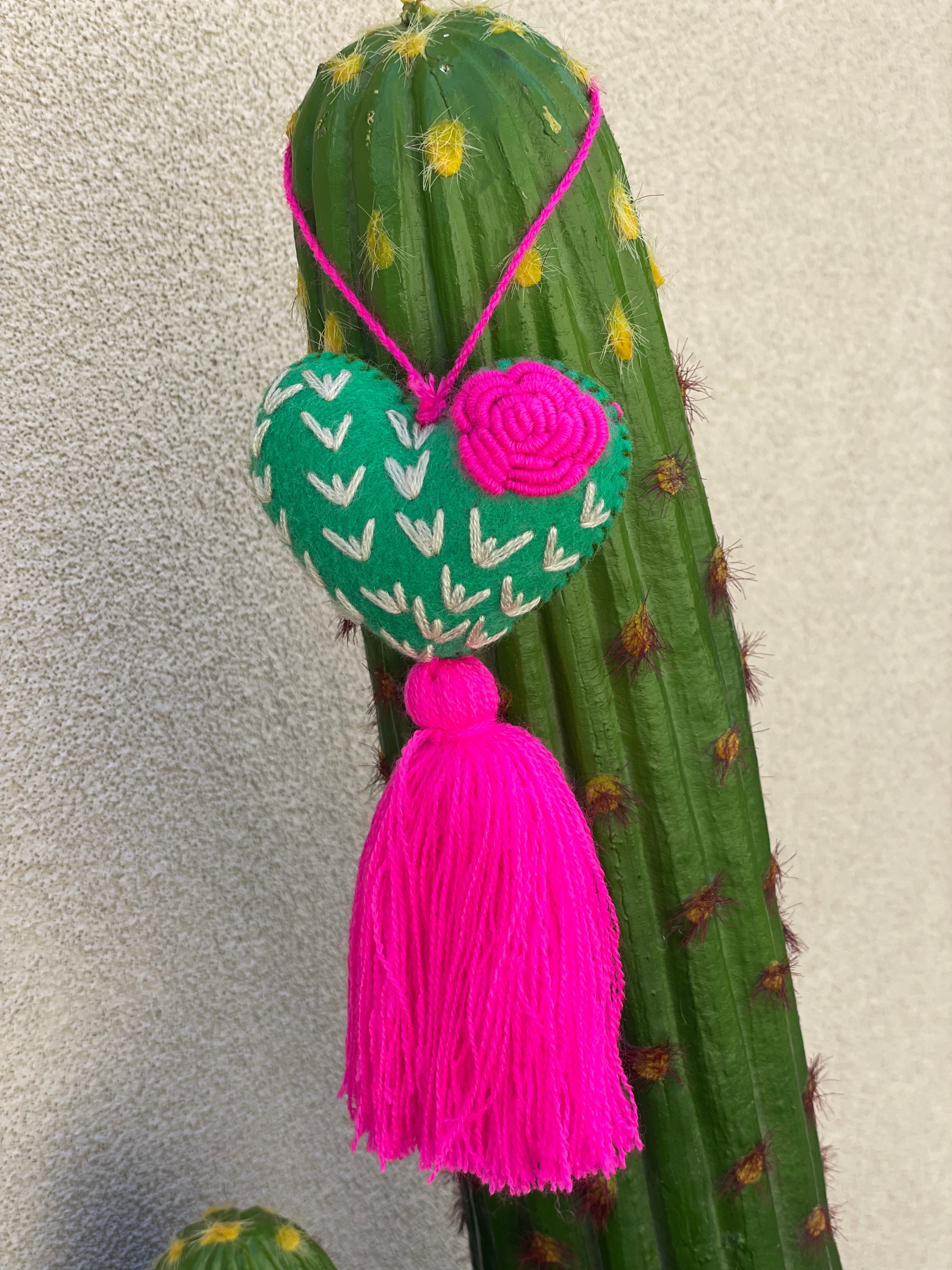 Hot Pink Cactus Heart