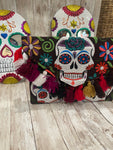 Calavera Crossbody Purse (Brown)