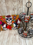 Calavera Wristlet (Orange)