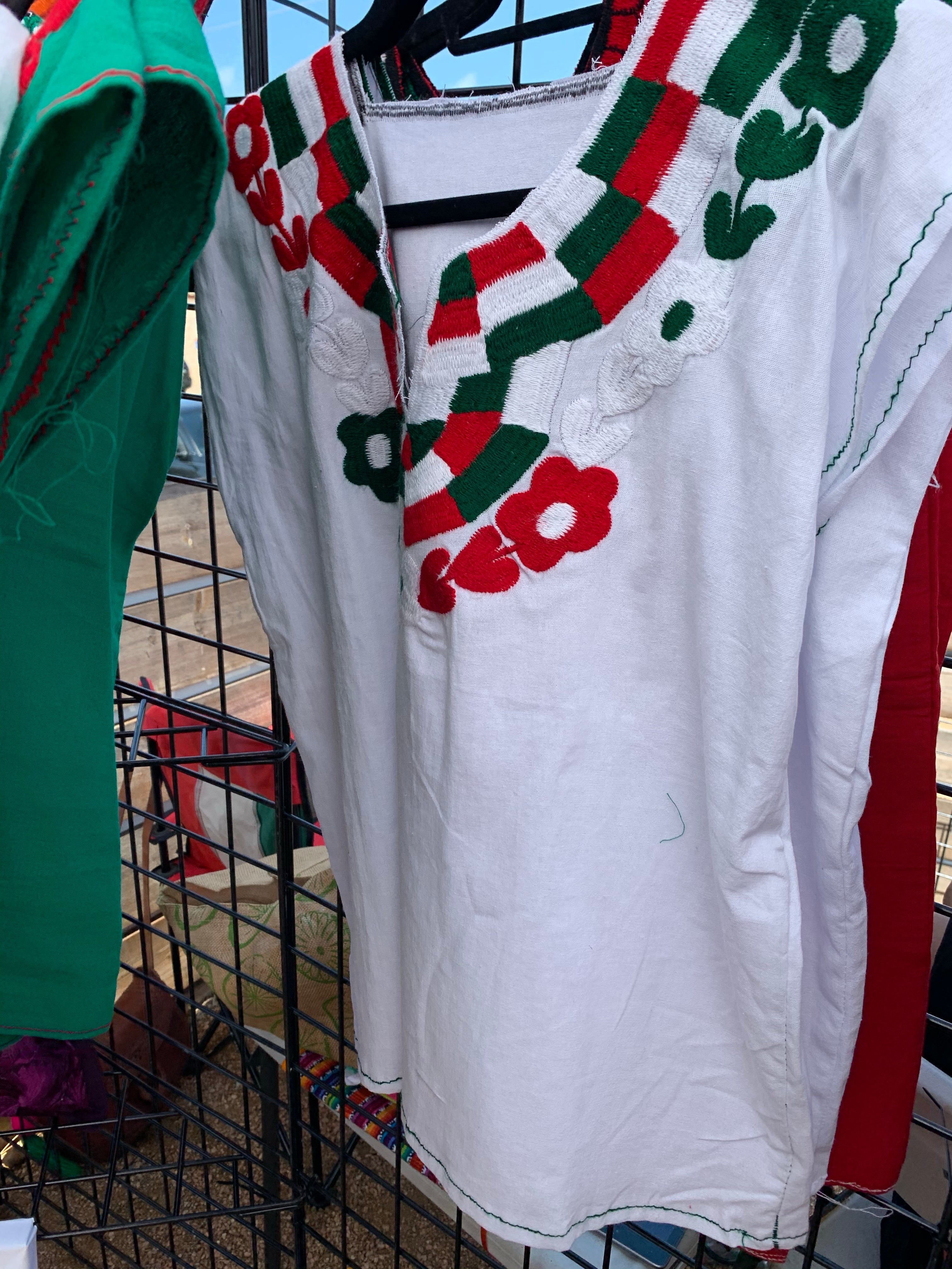 Red, White & Green Women Blouses